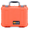 Pelican 1400 Case, Orange with Silver Handle & Latches ColorCase