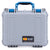 Pelican 1400 Case, Silver with Blue Handle & Latches ColorCase 
