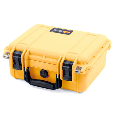 Pelican 1400 Case, Yellow with Black Handle & Latches ColorCase