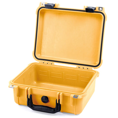 Pelican 1400 Case, Yellow with Black Handle & Latches None (Case Only) ColorCase 014000-0000-240-110