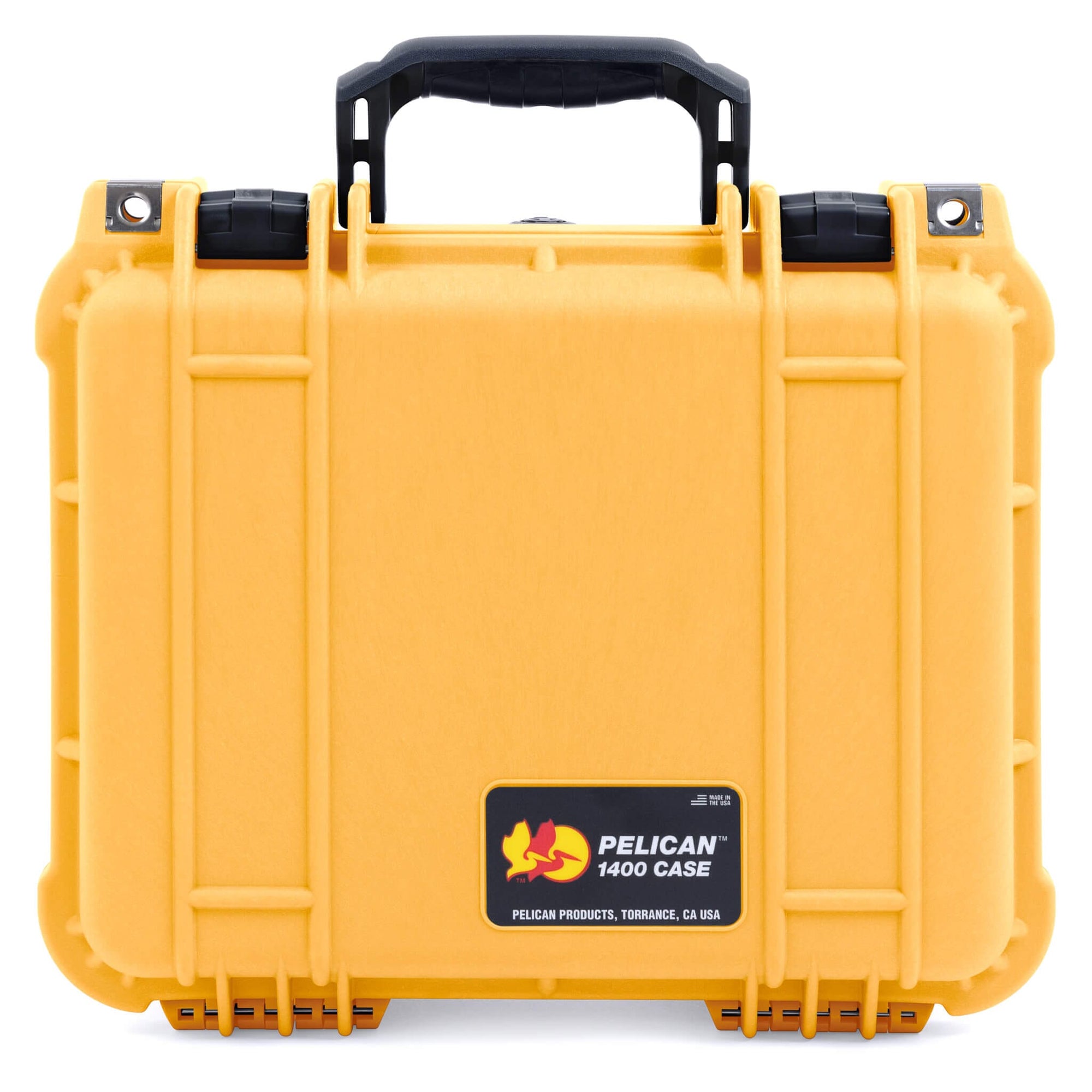 Pelican 1400 Case, Yellow with Black Handle & Latches ColorCase 