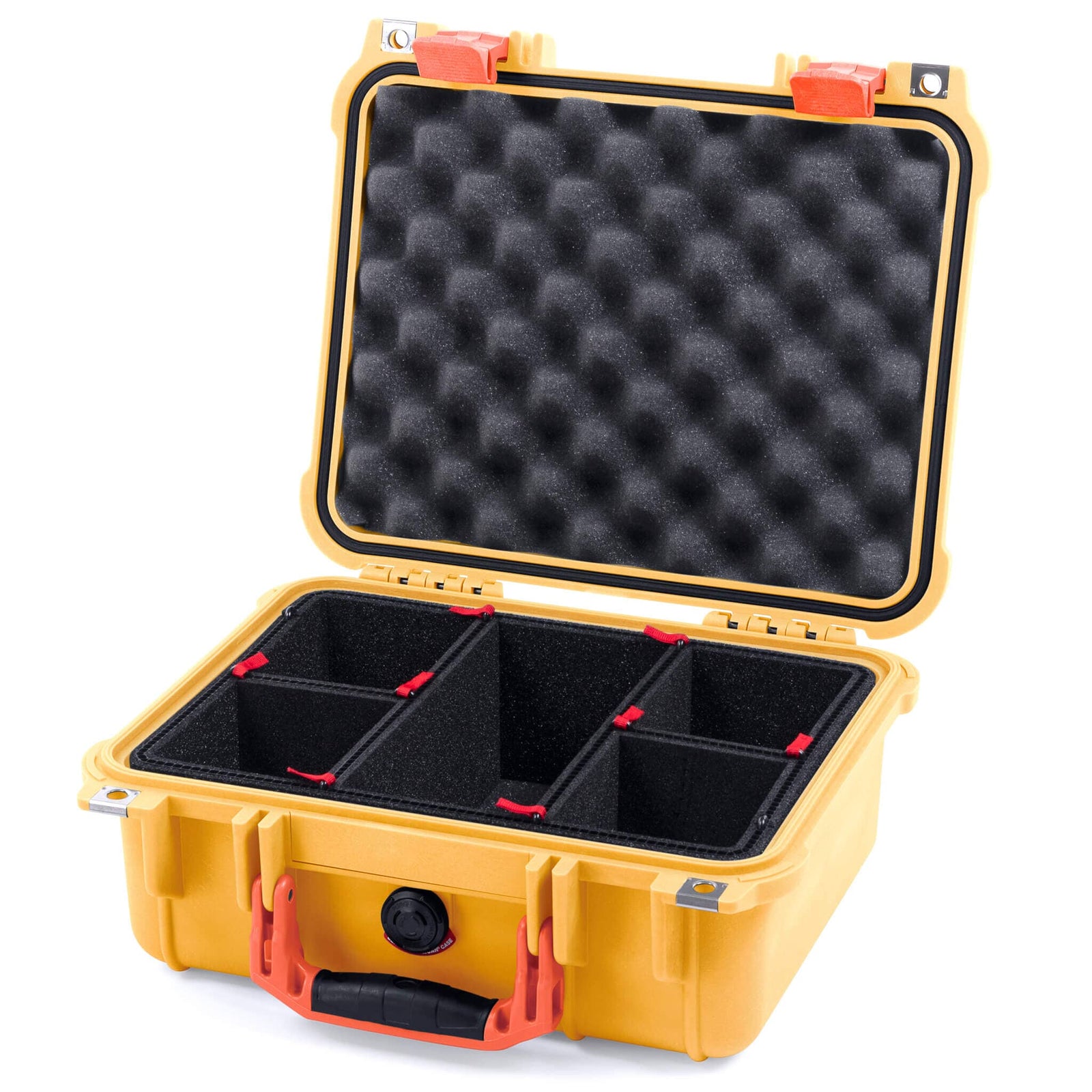 Pelican 1400 Case - Yellow & Orange