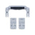 Pelican 1430 Replacement Handle & Latches, Silver (Set of 1 Handle, 2 Latches) ColorCase 