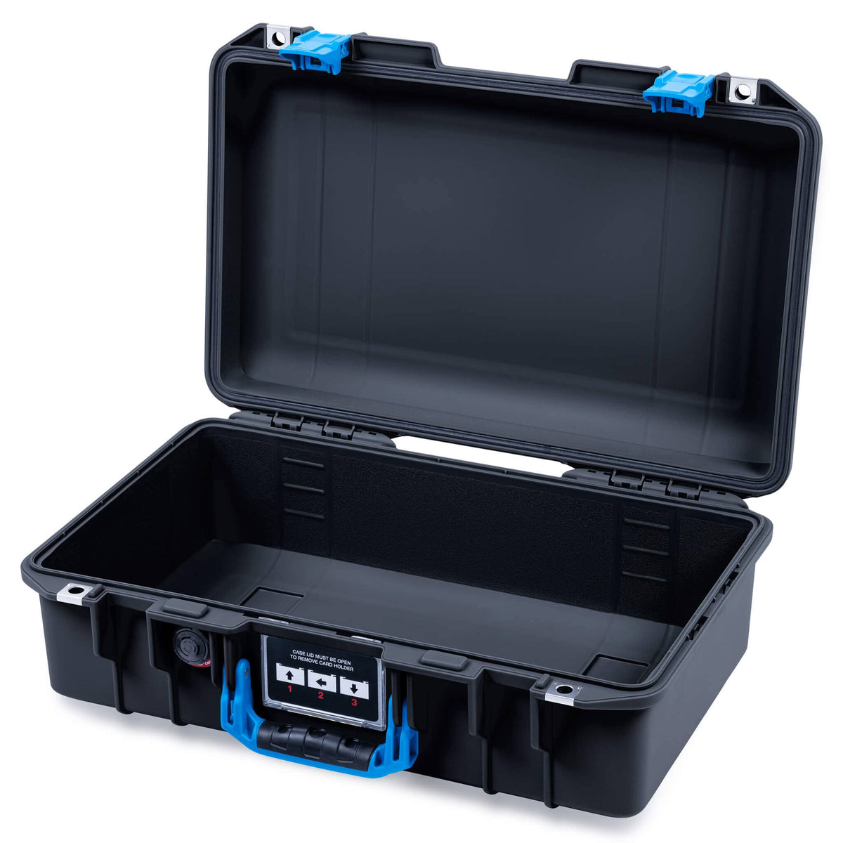 Pelican 1485 Air Case, Black with Blue Latches None (Case Only) ColorCase 014850-0000-110-121