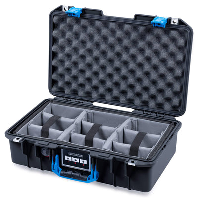 Pelican 1485 Air Case, Black with Blue Latches ColorCase
