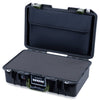 Pelican 1485 Air Case, Black with OD Green Handle & Latches Pick & Pluck Foam with Laptop Computer Lid Pouch ColorCase 014850-0201-110-131