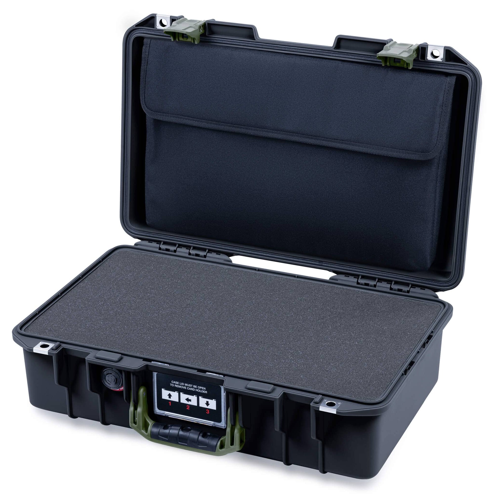 Pelican 1485 Air Case, Black with OD Green Handle & Latches Pelican 1485 Air Case, Black with OD Green Handle & Latches