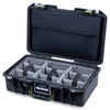 Pelican 1485 Air Case, Black with OD Green Handle & Latches Gray Padded Microfiber Dividers with Laptop Computer Lid Pouch ColorCase 014850-0270-110-131