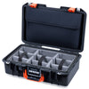 Pelican 1485 Air Case, Black with Orange Latches ColorCase
