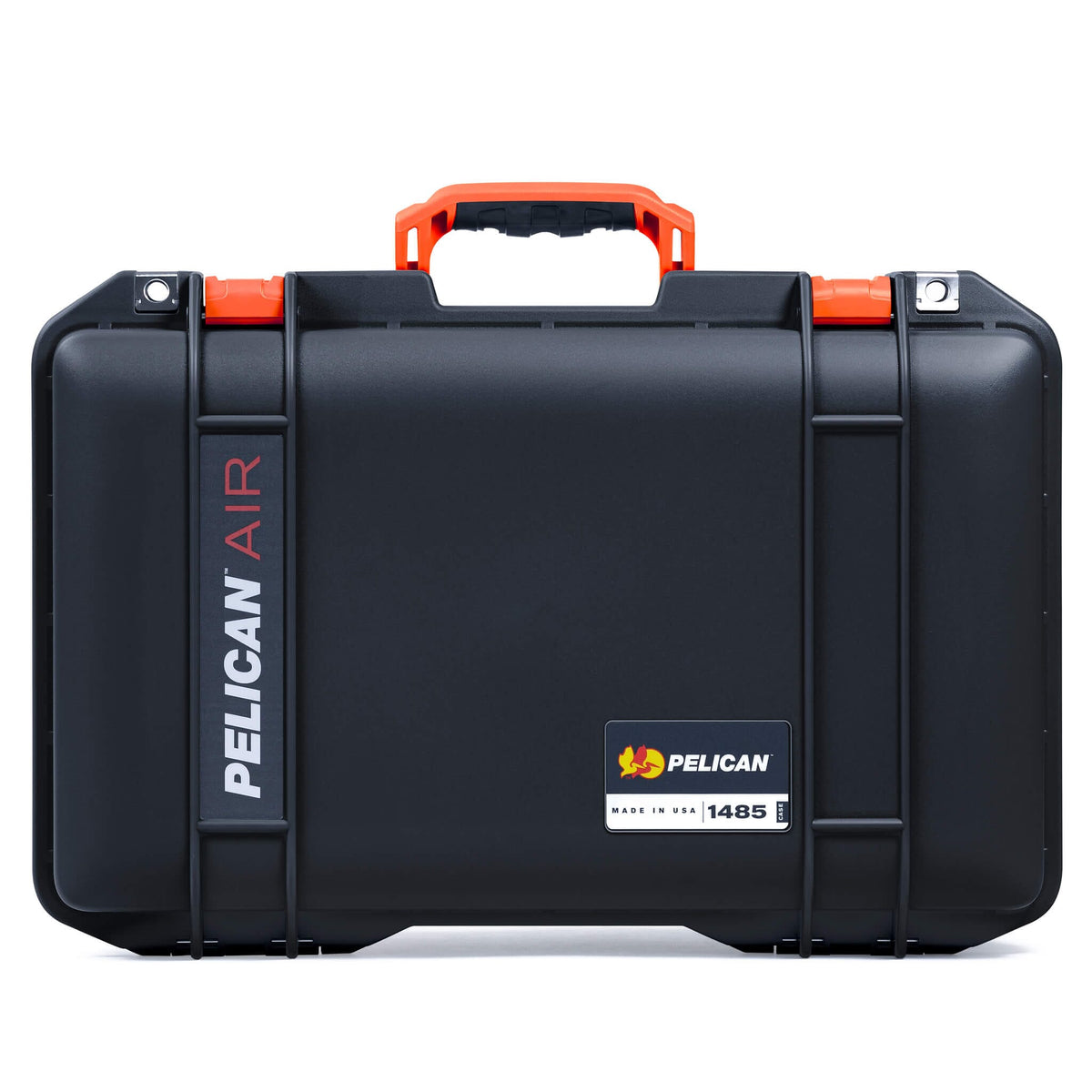 Pelican 1485 Air Case, Black with Orange Latches ColorCase 