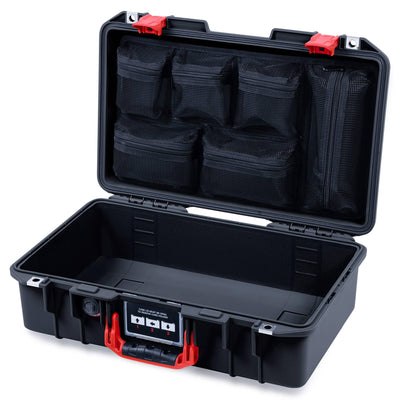 Pelican 1485 Air Case, Black with Red Latches ColorCase