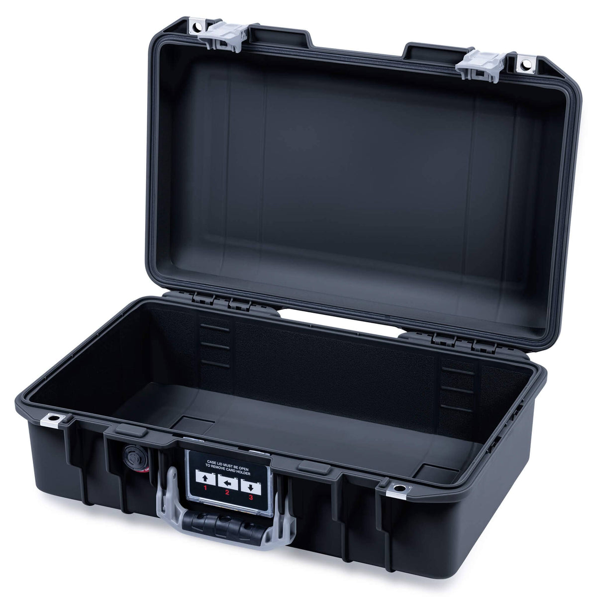 Pelican 1485 Air Case, Black with Silver Latches None (Case Only) ColorCase 014850-0000-110-181