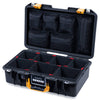 Pelican 1485 Air Case, Black with Yellow Latches ColorCase