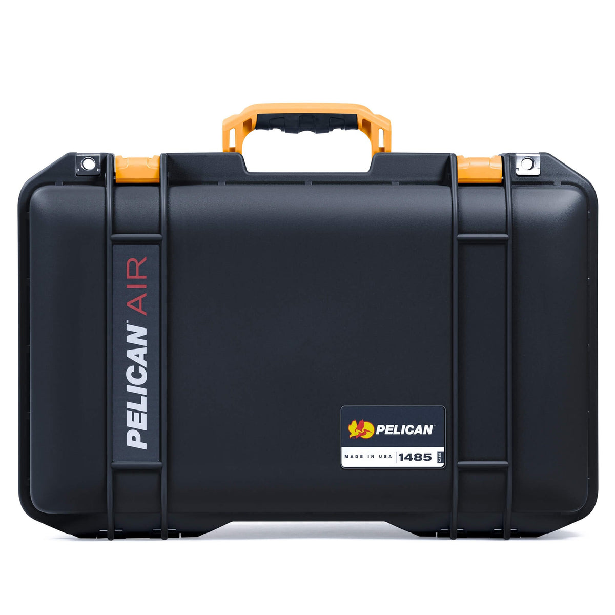 Pelican 1485 Air Case, Black with Yellow Latches ColorCase 