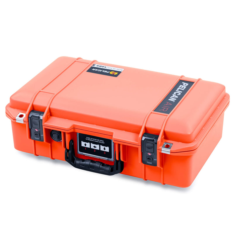 Pelican 1485 Air Case, Orange with Black Handle & TSA Locking Latches ColorCase 