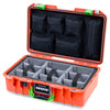 Pelican 1485 Air Case, Orange with Lime Green Latches ColorCase
