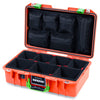Pelican 1485 Air Case, Orange with Lime Green Latches ColorCase