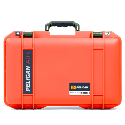 Pelican 1485 Air Case, Orange with OD Green Latches ColorCase