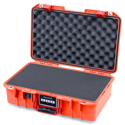 Pelican 1485 Air Case, Orange with Red Handle & Latches Pick & Pluck Foam with Convoluted Lid Foam ColorCase 014850-0001-150-321