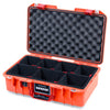 Pelican 1485 Air Case, Orange with Red Handle & Latches TrekPak Divider System with Convoluted Lid Foam ColorCase 014850-0020-150-321