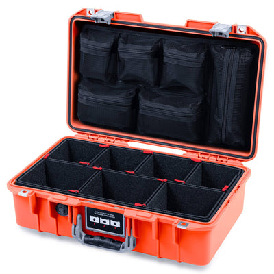 Pelican 1485 Air Case, Orange with Silver Latches ColorCase