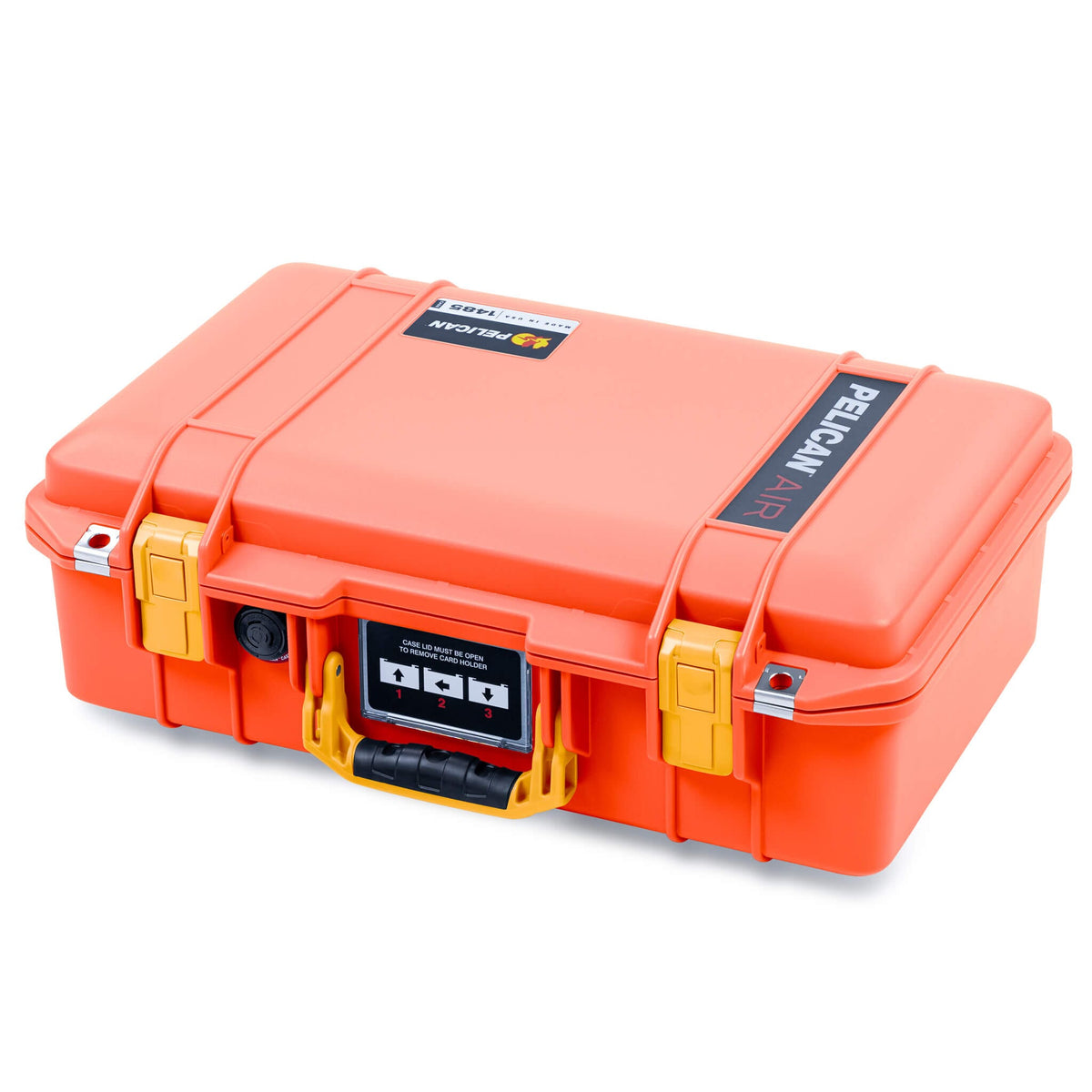 Pelican 1485 Air Case, Orange with Yellow Handle &amp; Latches ColorCase 