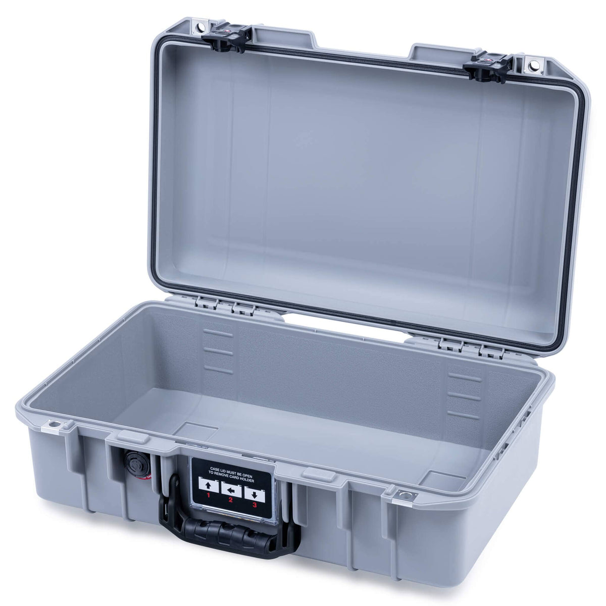 Pelican 1485 Air Case, Silver with Black Handle &amp; TSA Locking Latches None (Case Only) ColorCase 014850-0000-180-L10