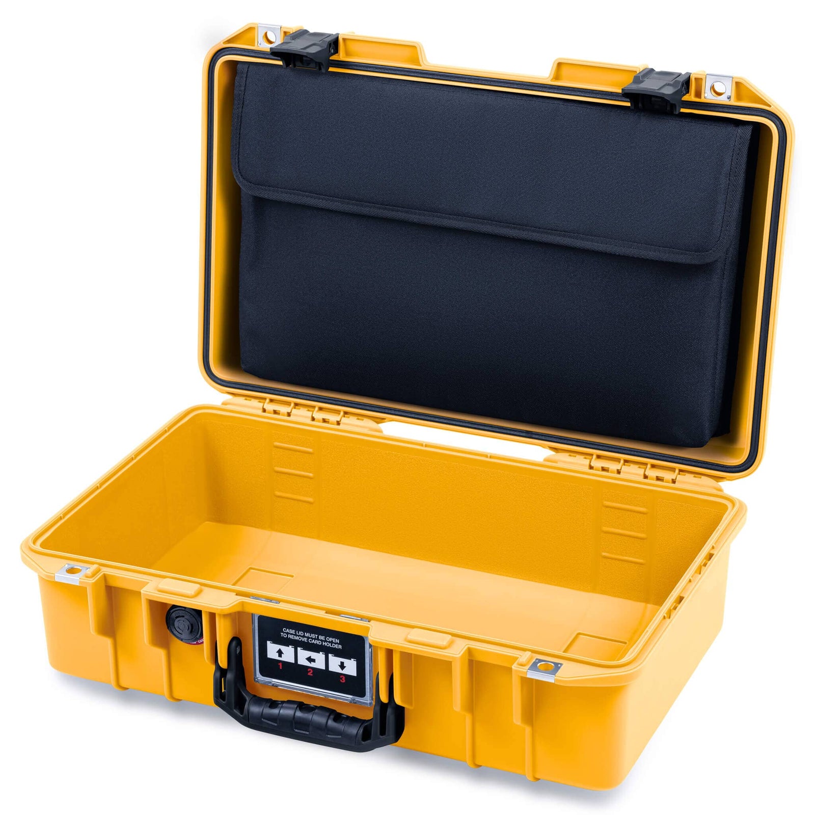 Pelican 1485 Air Case, Yellow with Black Latches ColorCase 