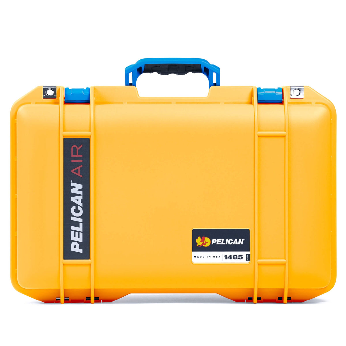 Pelican 1485 Air Case, Yellow with Blue Latches ColorCase 