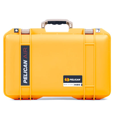 Pelican 1485 Air Case, Yellow with Desert Tan Handle & Latches ColorCase