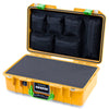 Pelican 1485 Air Case, Yellow with Lime Green Latches ColorCase