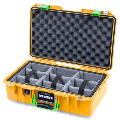 Pelican 1485 Air Case, Yellow with Lime Green Latches ColorCase