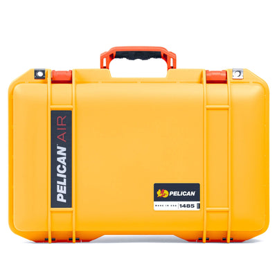 Pelican 1485 Air Case, Yellow with Orange Handle & Latches ColorCase