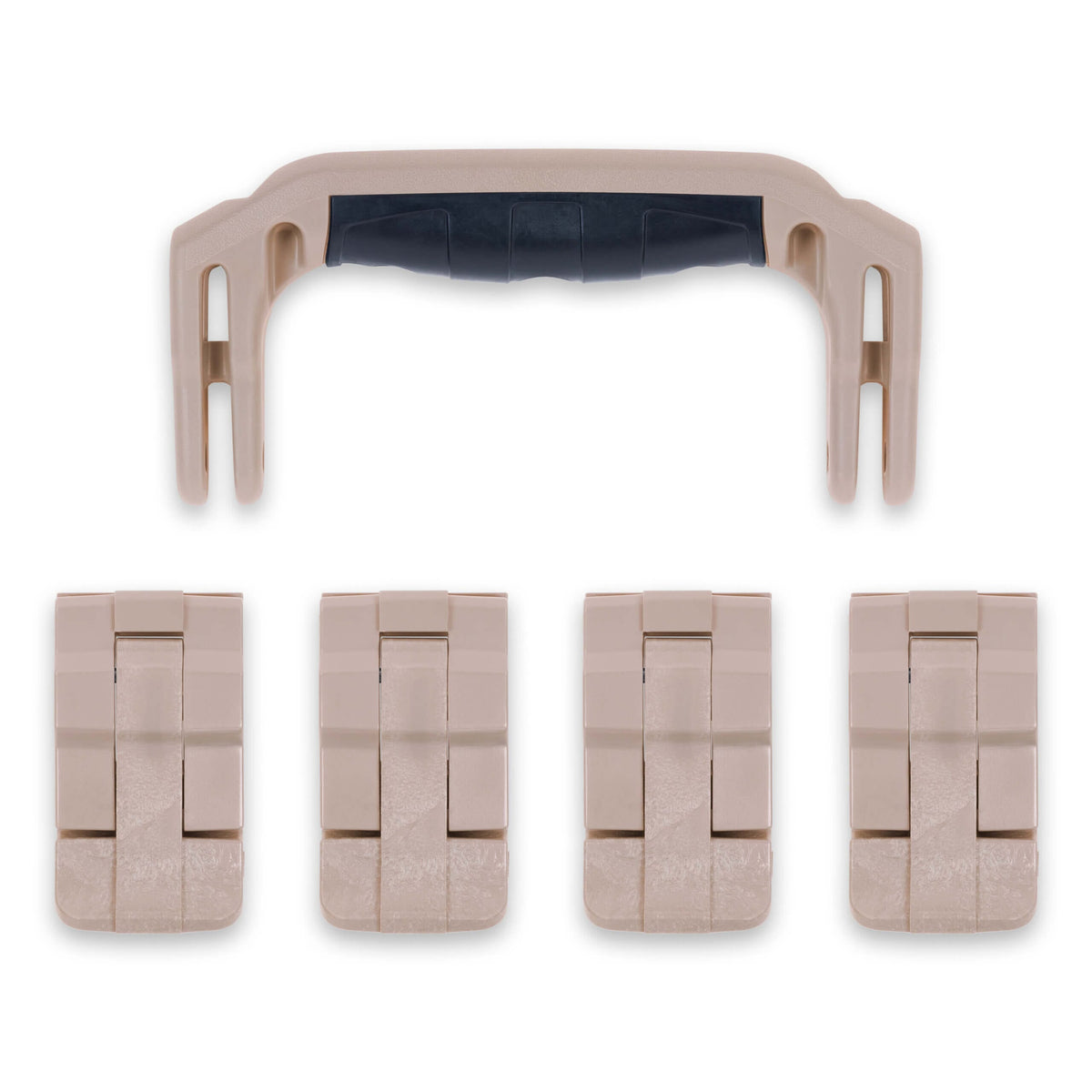 Pelican 1495 Replacement Handle &amp; Latches, Desert Tan (Set of 1 Handle, 4 Latches) ColorCase 