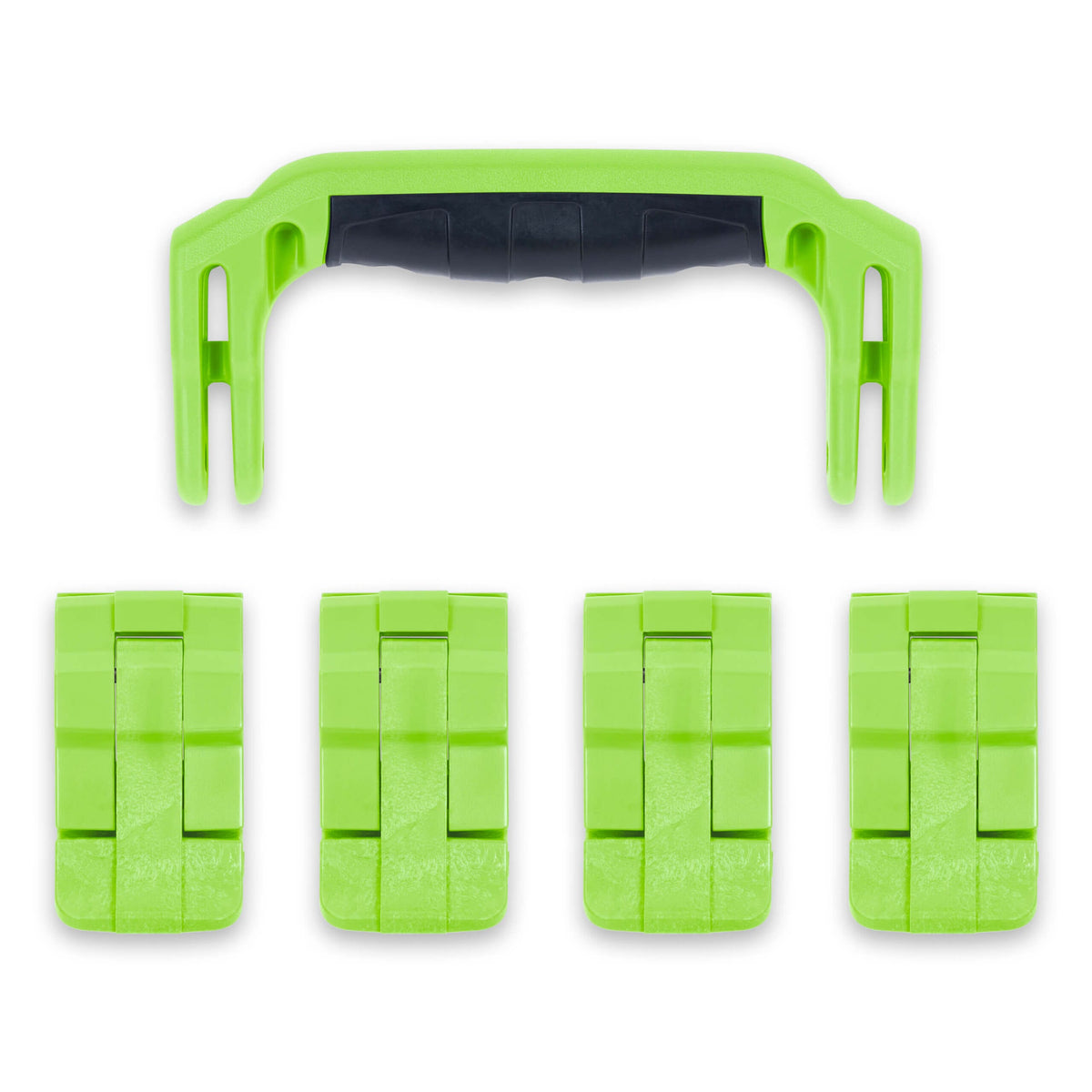 Pelican 1495 Replacement Handle &amp; Latches, Lime Green (Set of 1 Handle, 4 Latches) ColorCase 