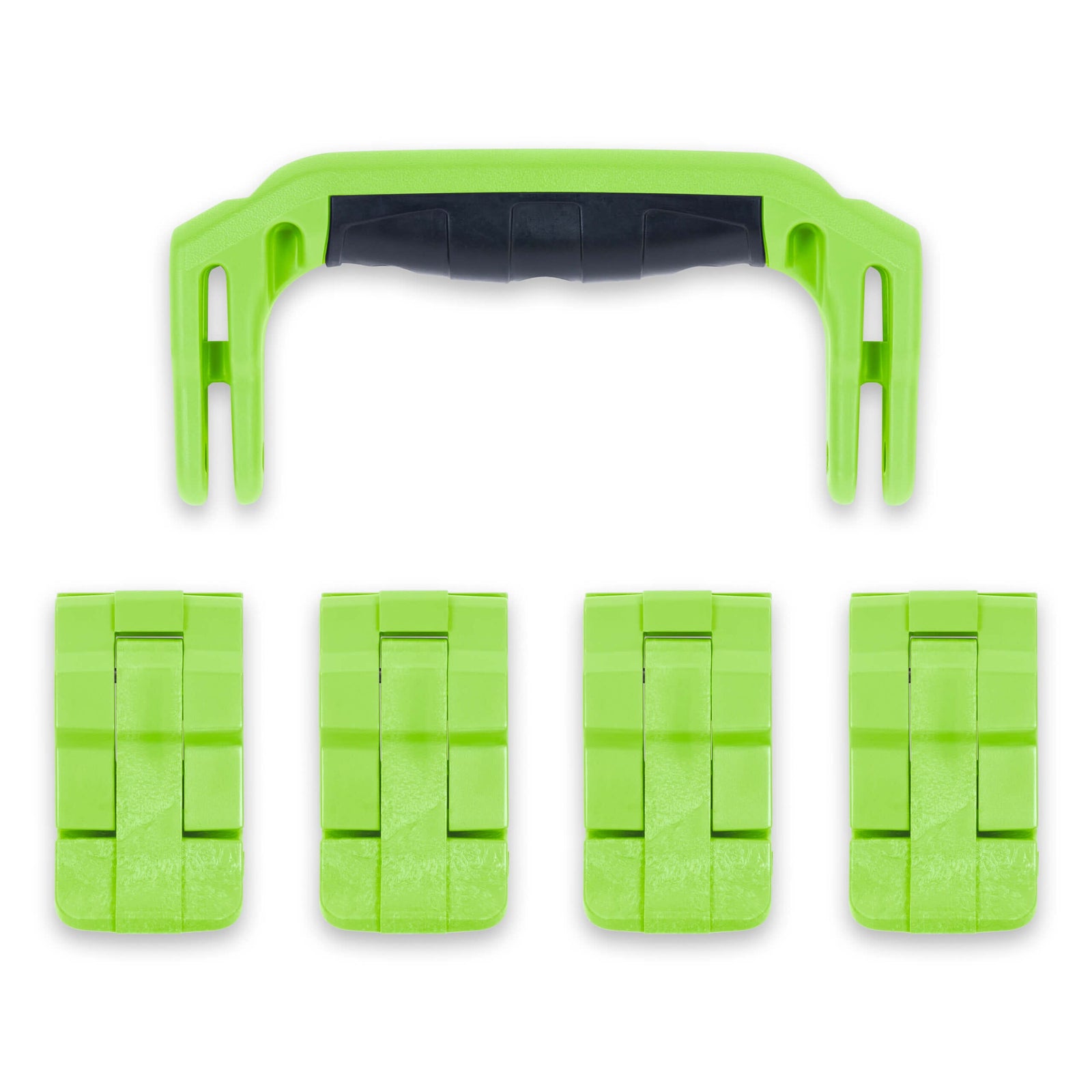 Pelican 1495 Replacement Handle & Latches, Lime Green (Set of 1 Handle, 4 Latches) ColorCase 
