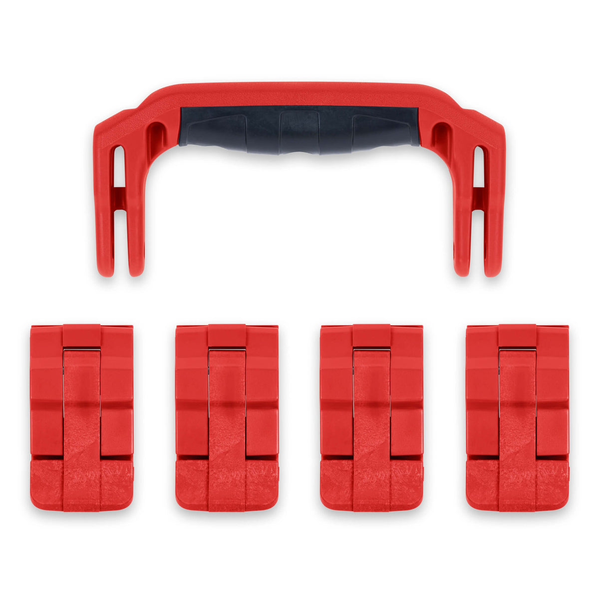 Pelican 1495 Replacement Handle &amp; Latches, Red (Set of 1 Handle, 4 Latches) ColorCase 