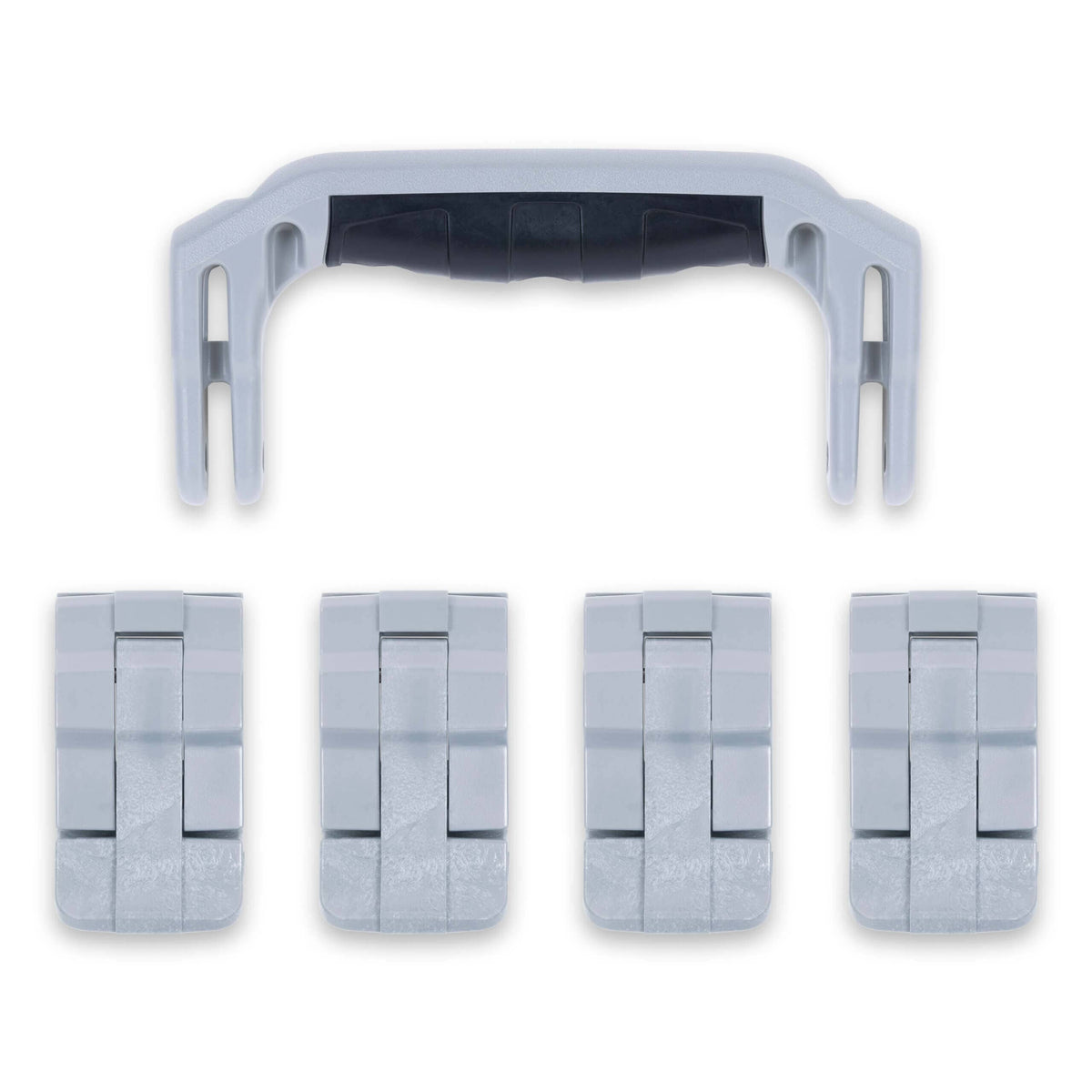 Pelican 1495 Replacement Handle &amp; Latches, Silver (Set of 1 Handle, 4 Latches) ColorCase 
