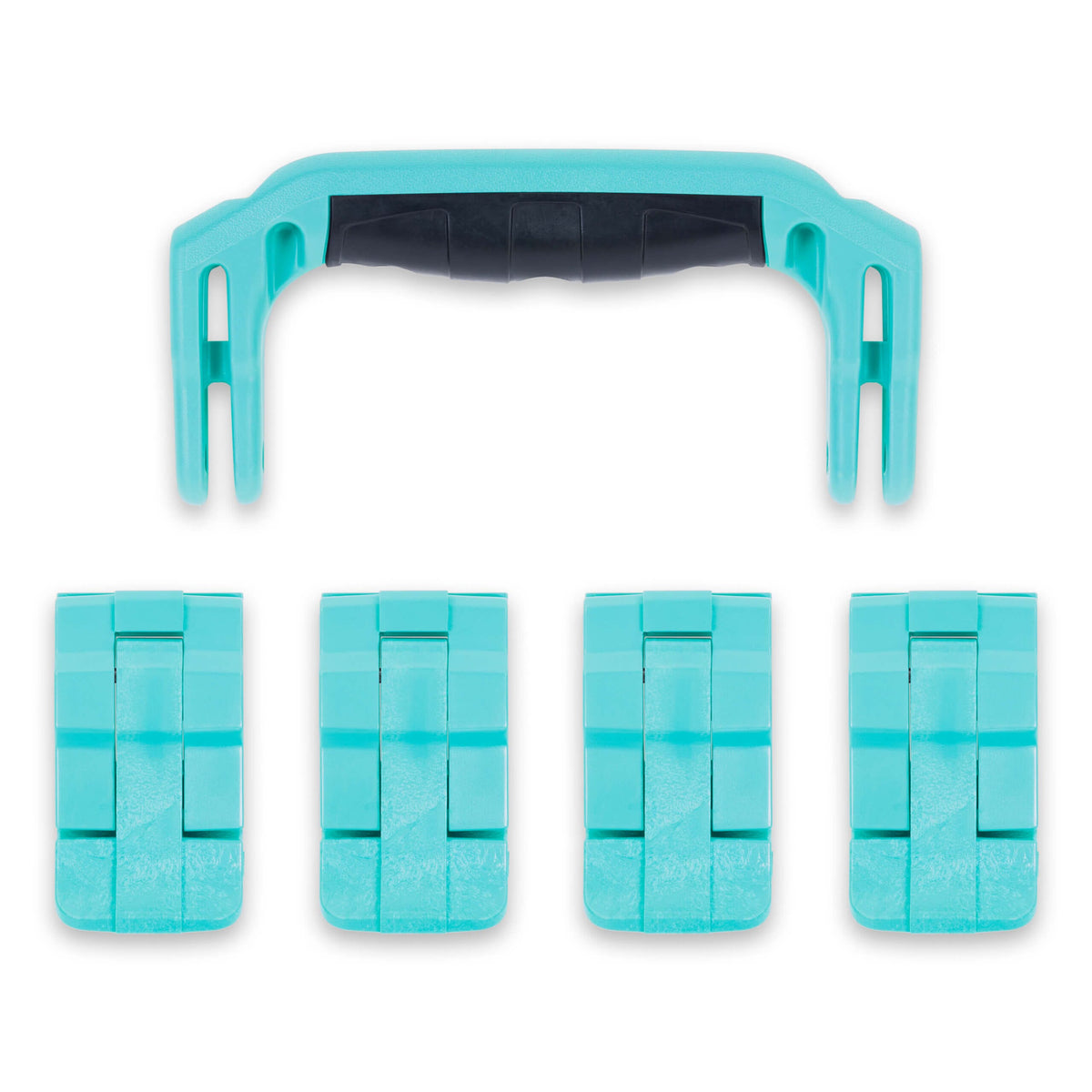 Pelican 1495 Replacement Handle &amp; Latches, Teal (Set of 1 Handle, 4 Latches) ColorCase 