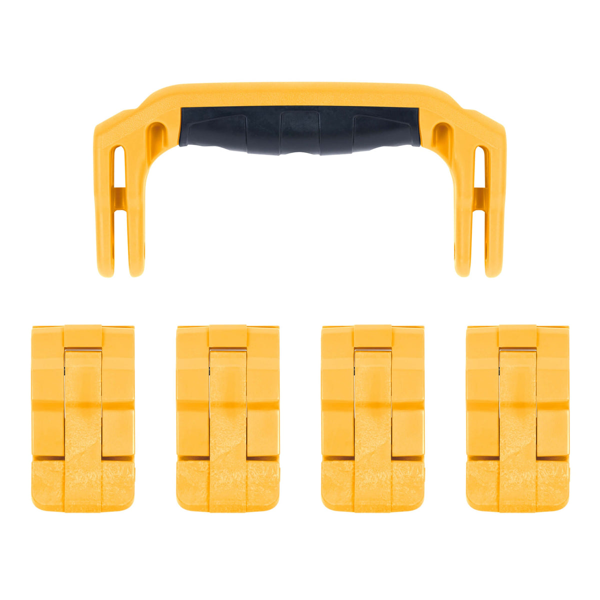 Pelican 1495 Replacement Handle &amp; Latches, Yellow (Set of 1 Handle, 4 Latches) ColorCase 