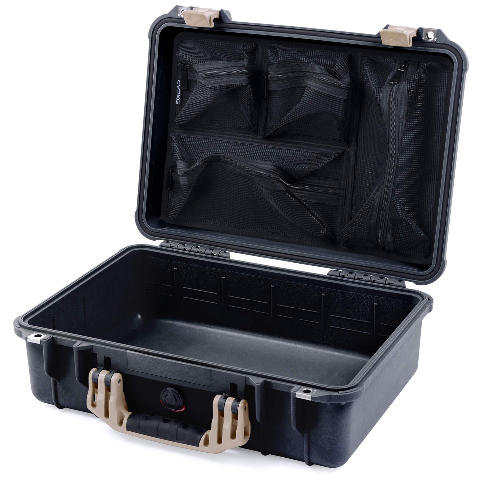 Pelican 1500 Case - Black & Desert Tan