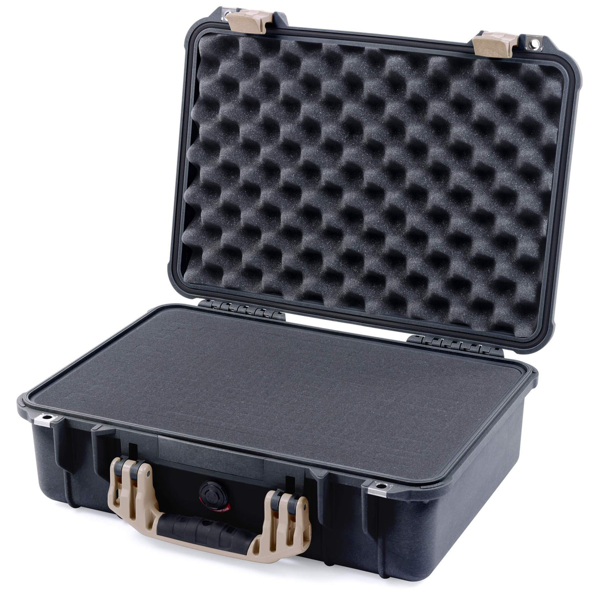 Pelican 1500 Case - Black &amp; Desert Tan