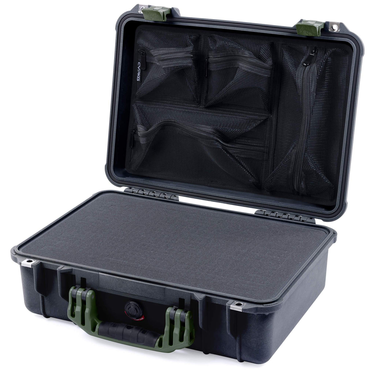 Pelican 1500 Case - Black &amp; OD Green
