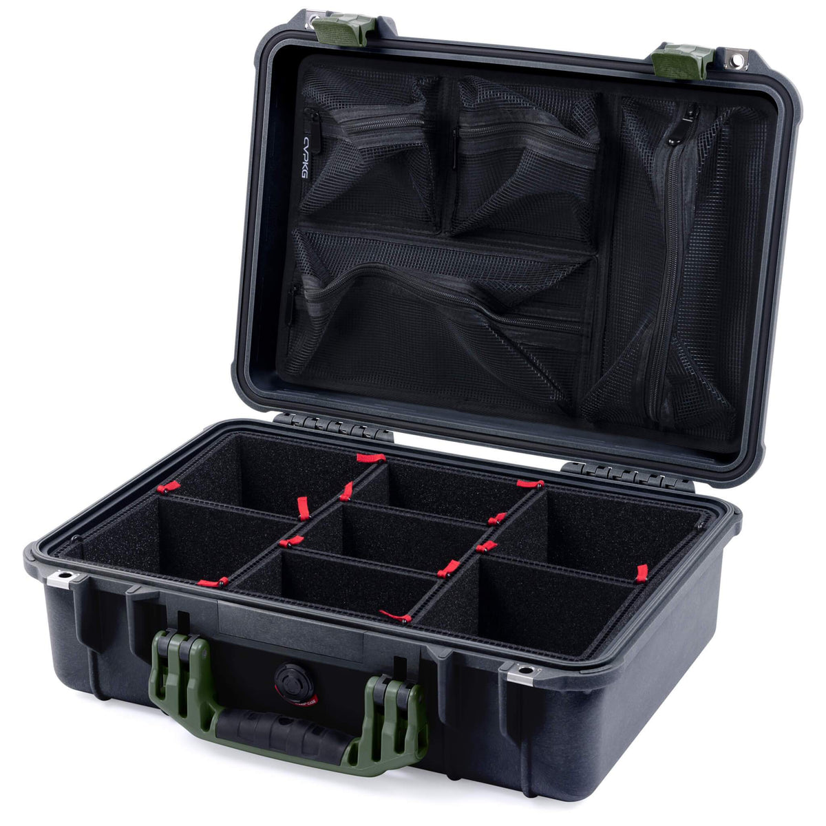 Pelican 1500 Case - Black &amp; OD Green