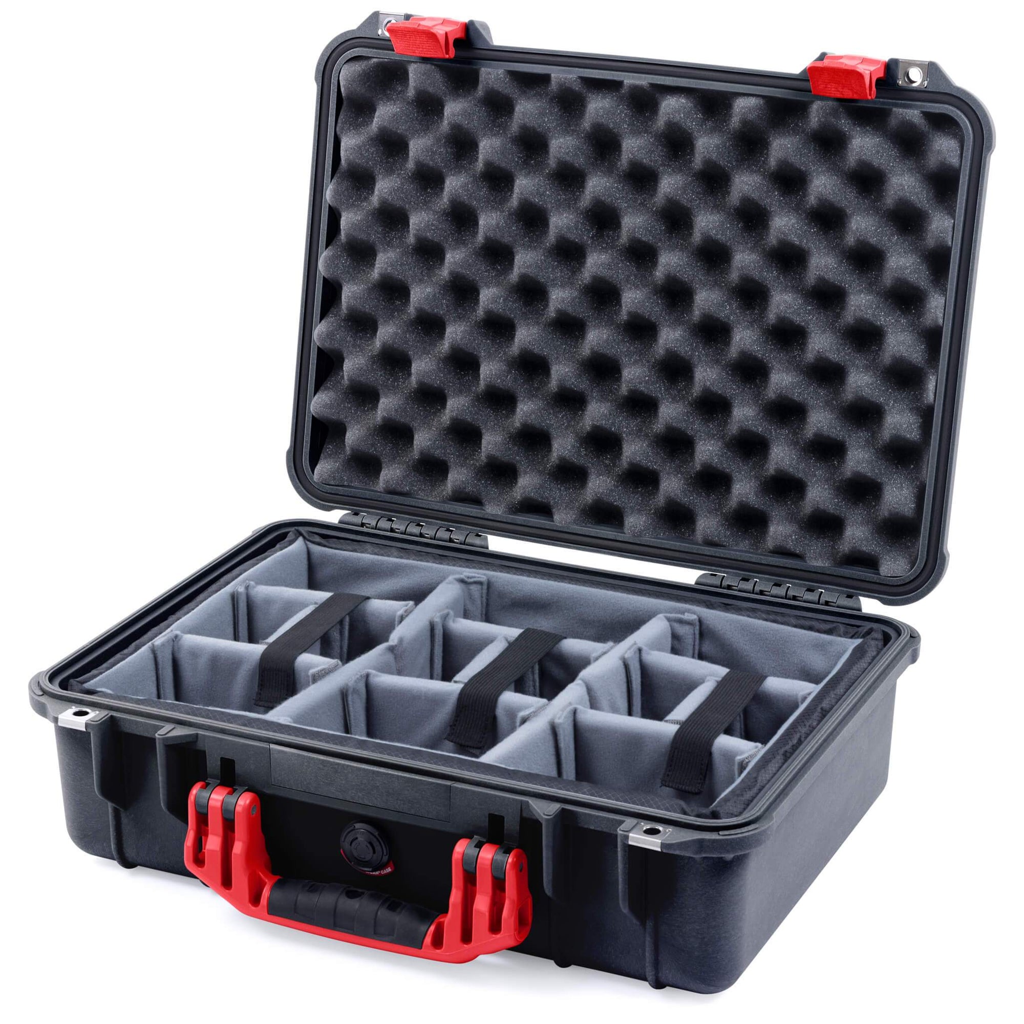 Pelican 1500 Case - Black & Red - ColorCase
