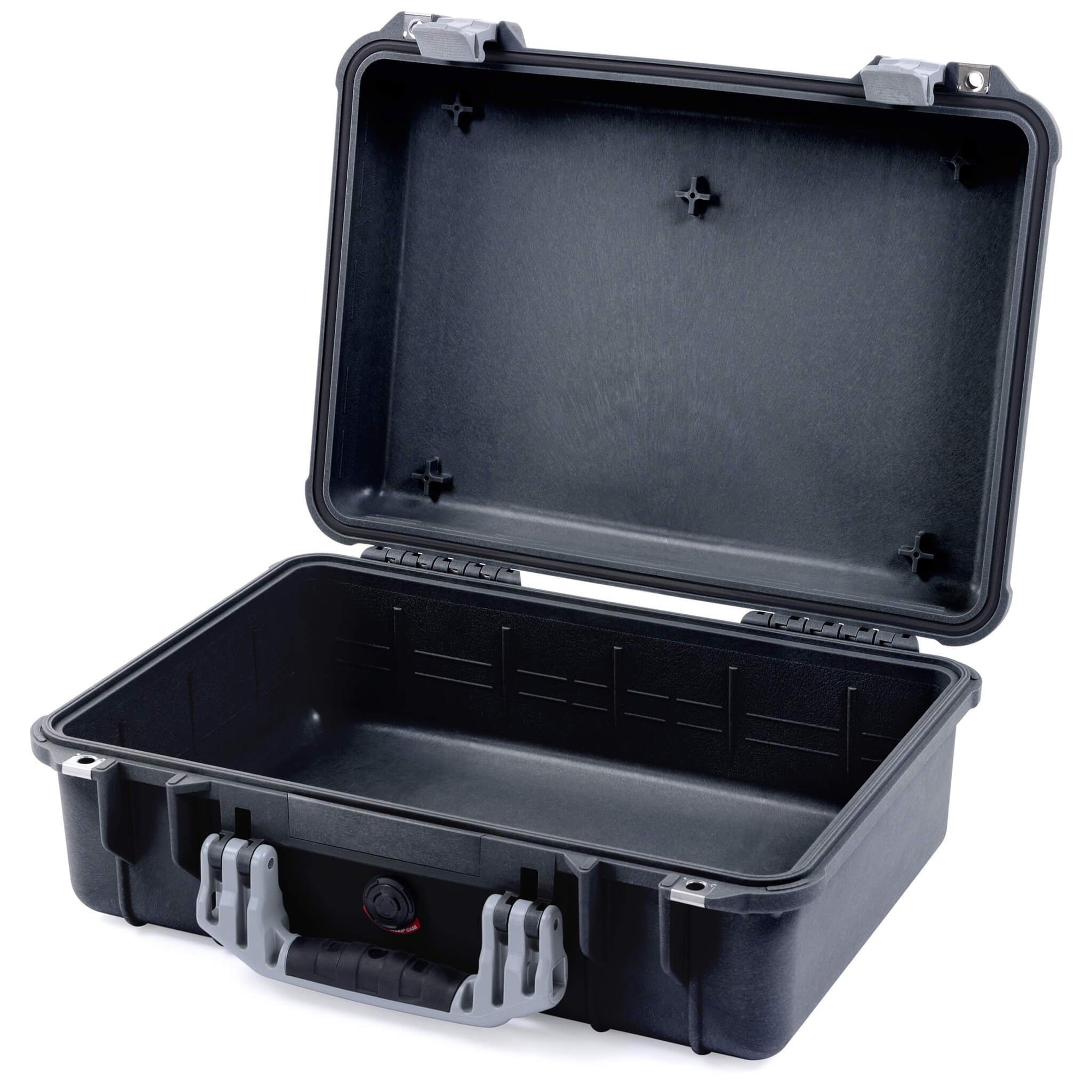 Pelican 1500 Case - Black & Silver - ColorCase