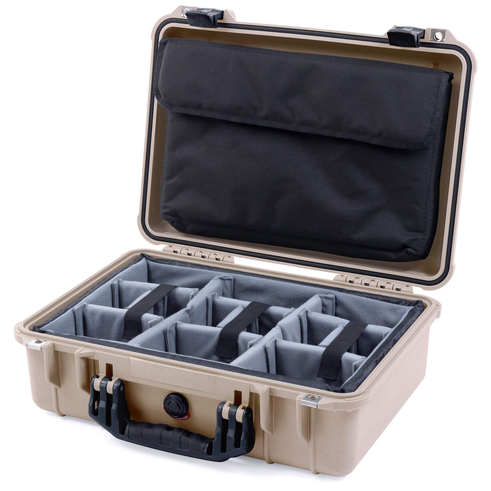 Pelican 1500 Case - Desert Tan & Black