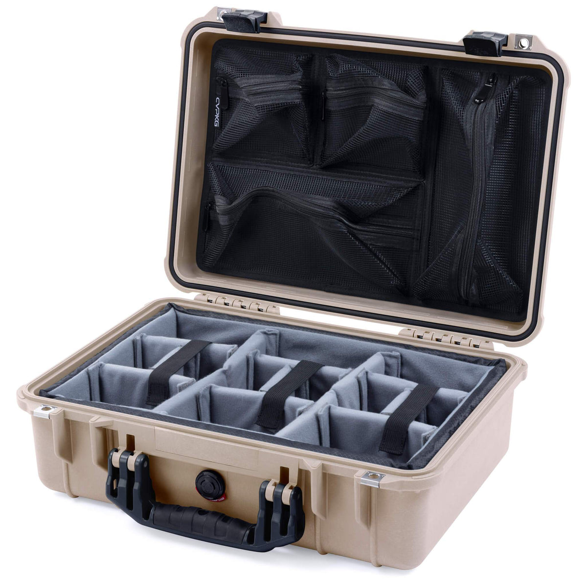 Pelican 1500 Case - Desert Tan &amp; Black