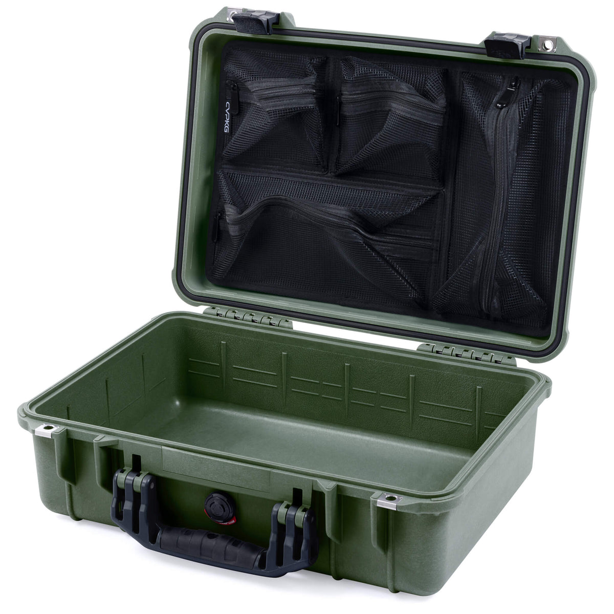 green black tackle box Pelican 1500 Case