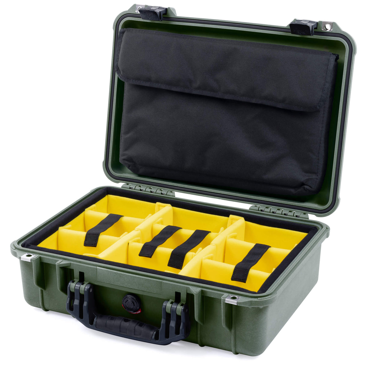 Pelican 1500 Case - OD Green &amp; Black